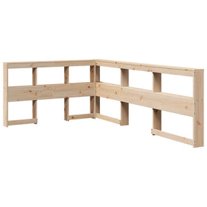 vidaXL Bookcase Bed without Mattress 120x200cm Solid Wood Pine