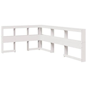 vidaXL Bookcase Bed without Mattress White 120x200cm Solid Wood Pine