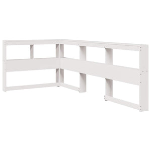 vidaXL Bookcase Bed without Mattress White 100x200cm Solid Wood Pine