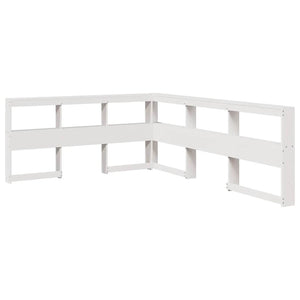 vidaXL Bookcase Bed without Mattress White 140x190cm Solid Wood Pine