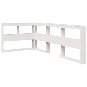 vidaXL Bookcase Bed without Mattress White 90x190cm Solid Wood Pine