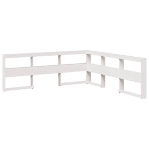 vidaXL Bookcase Bed without Mattress White 180x200cm Solid Wood Pine