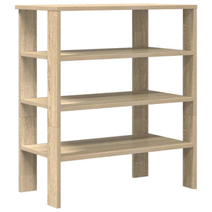 vidaXL Shoe Rack Sonoma Oak 61x32x70 cm Engineered Wood