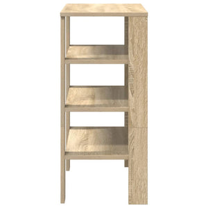 vidaXL Shoe Rack Sonoma Oak 61x32x70 cm Engineered Wood