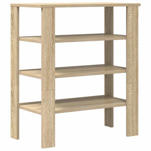 vidaXL Shoe Rack Sonoma Oak 61x32x70 cm Engineered Wood