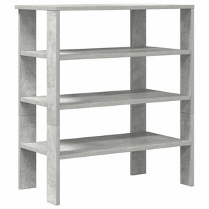 vidaXL Shoe Rack Concrete Grey 61x32x70 cm Engineered Wood