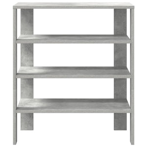 vidaXL Shoe Rack Concrete Grey 61x32x70 cm Engineered Wood