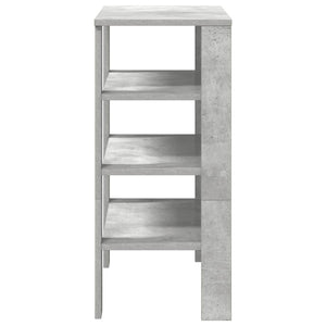 vidaXL Shoe Rack Concrete Grey 61x32x70 cm Engineered Wood