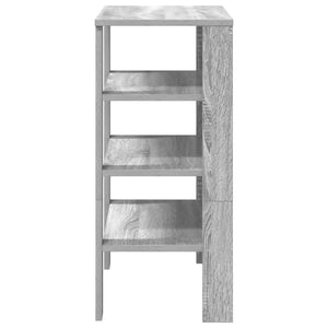 vidaXL Shoe Rack Grey Sonoma 61x32x70 cm Engineered Wood