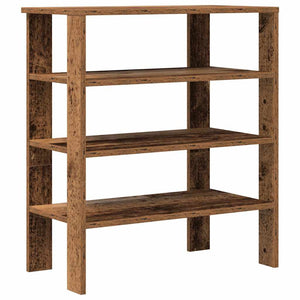 vidaXL Shoe Rack Old Wood 61x32x70 cm Engineered Wood