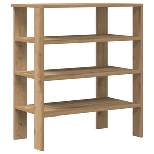 vidaXL Shoe Rack Artisan Oak 61x32x70 cm Engineered Wood