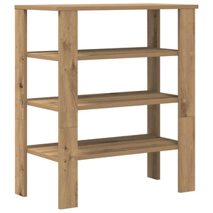 vidaXL Shoe Rack Artisan Oak 61x32x70 cm Engineered Wood