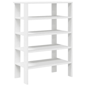 vidaXL Shoe Rack White 61x32x87.5 cm Engineered Wood