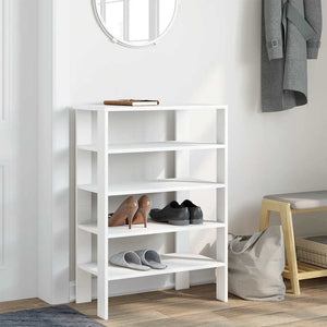 vidaXL Shoe Rack White 61x32x87.5 cm Engineered Wood