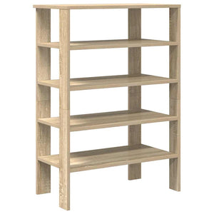 vidaXL Shoe Rack Sonoma Oak 61x32x87.5 cm Engineered Wood