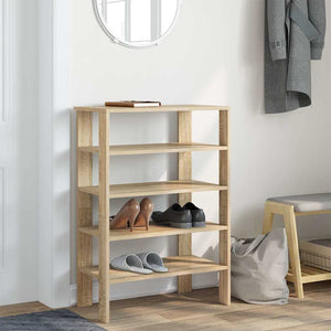 vidaXL Shoe Rack Sonoma Oak 61x32x87.5 cm Engineered Wood