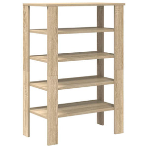 vidaXL Shoe Rack Sonoma Oak 61x32x87.5 cm Engineered Wood