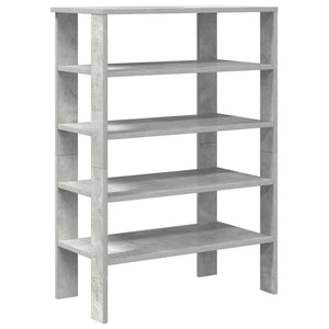 vidaXL Shoe Rack Concrete Grey 61x32x87.5 cm Engineered Wood