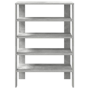 vidaXL Shoe Rack Concrete Grey 61x32x87.5 cm Engineered Wood