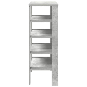 vidaXL Shoe Rack Concrete Grey 61x32x87.5 cm Engineered Wood