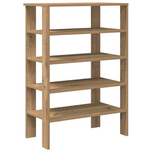 vidaXL Shoe Rack Artisan Oak 61x32x87.5 cm Engineered Wood