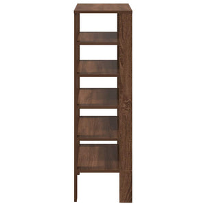 vidaXL Shoe Rack Brown Oak 61x32x105 cm Engineered Wood