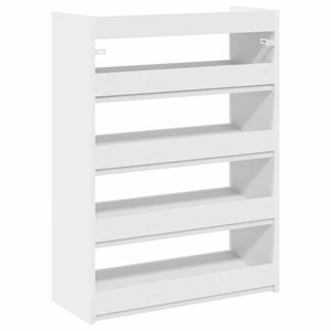 vidaXL Shoe Rack White 80x25x61.5 cm Engineered Wood