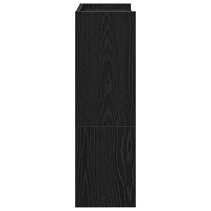 vidaXL Shoe Rack Black 80x25x61.5 cm Engineered Wood