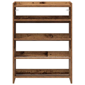 vidaXL Shoe Rack Old Wood 80x25x61.5 cm Engineered Wood