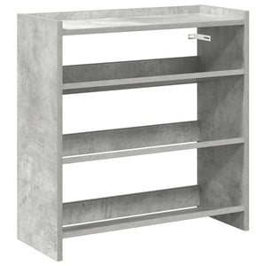 vidaXL Shoe Rack Concrete Grey 60x25x62 cm Engineered Wood