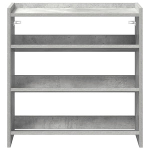 vidaXL Shoe Rack Concrete Grey 60x25x62 cm Engineered Wood