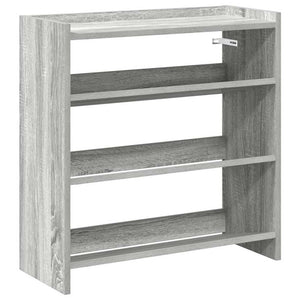 vidaXL Shoe Rack Grey Sonoma 60x25x62 cm Engineered Wood