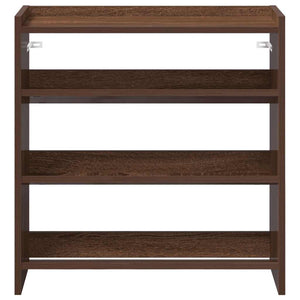 vidaXL Shoe Rack Brown Oak 60x25x62 cm Engineered Wood