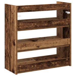 vidaXL Shoe Rack Old Wood 60x25x62 cm Engineered Wood