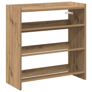 vidaXL Shoe Rack Artisan Oak 60x25x62 cm Engineered Wood