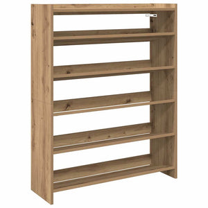 vidaXL Shoe Rack Artisan Oak 80x25x100 cm Engineered Wood