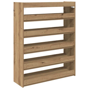 vidaXL Shoe Rack Artisan Oak 80x25x100 cm Engineered Wood