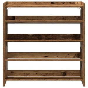 vidaXL Shoe Rack Brown Oak 80x25x81 cm Engineered Wood