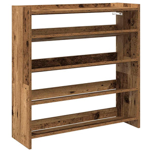 vidaXL Shoe Rack Old Wood 80x25x81 cm Engineered Wood