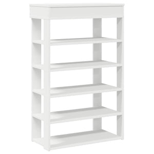 vidaXL Shoe Rack White 60x30x98 cm Engineered Wood