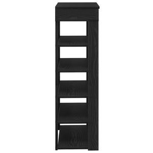 vidaXL Shoe Rack Black 60x30x98 cm Engineered Wood