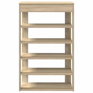 vidaXL Shoe Rack Sonoma Oak 60x30x98 cm Engineered Wood