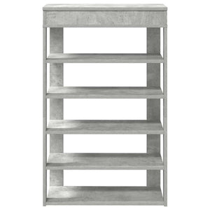 vidaXL Shoe Rack Concrete Grey 60x30x98 cm Engineered Wood