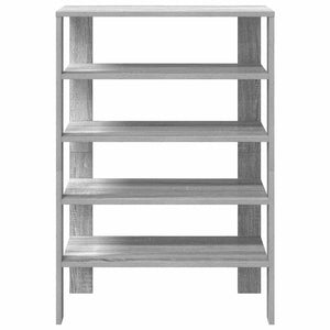 vidaXL Shoe Rack Grey Sonoma 60x30x98 cm Engineered Wood