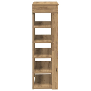 vidaXL Shoe Rack Artisan Oak 60x30x98 cm Engineered Wood