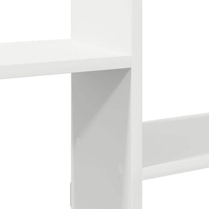 vidaXL Wall Cube Shelf 5 Compartments White Engineered Wood