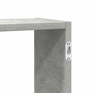 vidaXL Wall Cube Shelf 5 Compartments Concrete Grey Engineered Wood