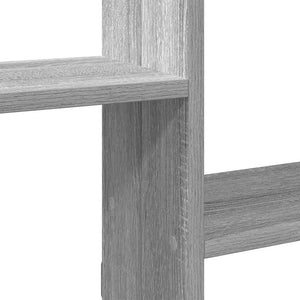 vidaXL Wall Cube Shelf 5 Compartments Grey Sonoma Engineered Wood