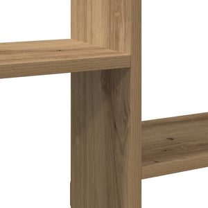 vidaXL Wall Cube Shelf 5 Compartments Artisian Oak Engineered Wood