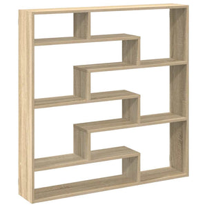 vidaXL Wall Cube Shelf 7 Compartments Sonoma Oak Engineered Wood